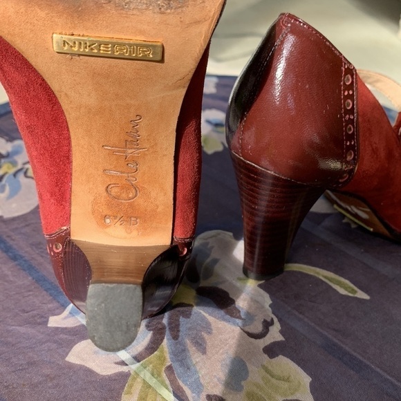 Cole Haan shoes MaryJanes color and suede trending now size 6.5 B no slip bottom - Picture 8 of 10